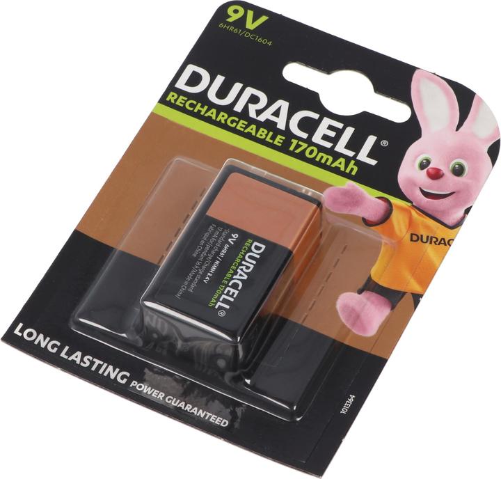 Actual product image Duracell Recharge Ultra (1 pcs., 9V Block, 170 mAh)
