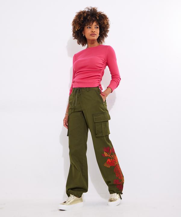 Actual product image Joe Browns Floral Straight Leg Cargo Pants (36)