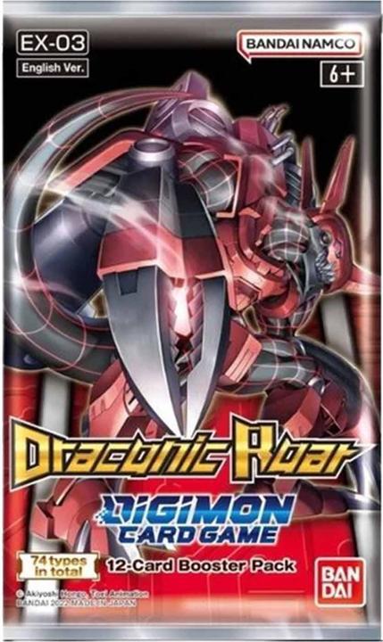 Actual product image Digimon Draconic Roar EX03 Booster - Card Game - EN (English, Booster Pack)