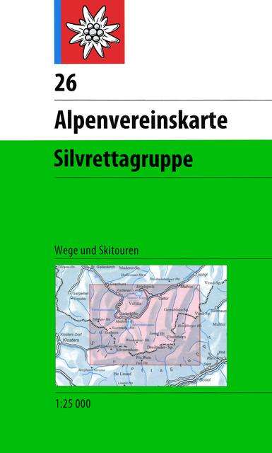 Produktbild Alpenvereinskte.26 Silvrettagruppe
