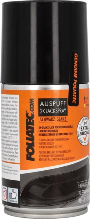 Produktbild Foliatec Auspufflack (Schwarz, 0.25 l)