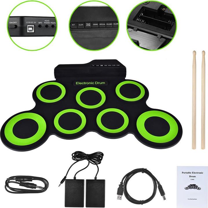Immagine prodotto NN Roll Up Drum Pad - batteria elettronica a scomparsa
