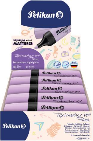Image du produit Pelikan 817370 Marqueur (e) Ciseau Violet (Pastel lavande, 5 mm, 10 x)