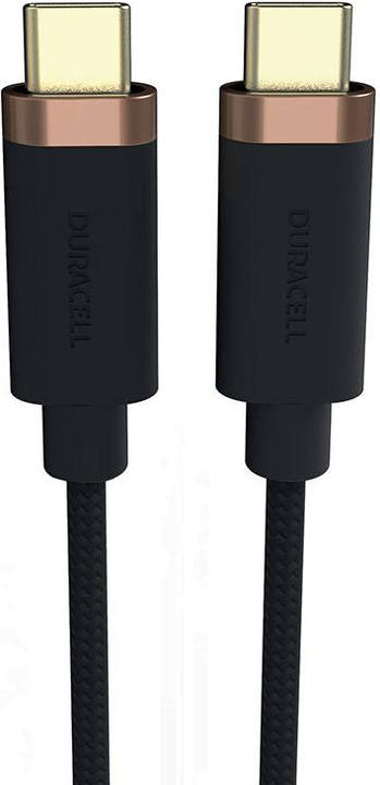 Actual product image Duracell USB-C cable for USB-C 3.2 1m (Black) (1 m, USB 3.2 Gen 1)