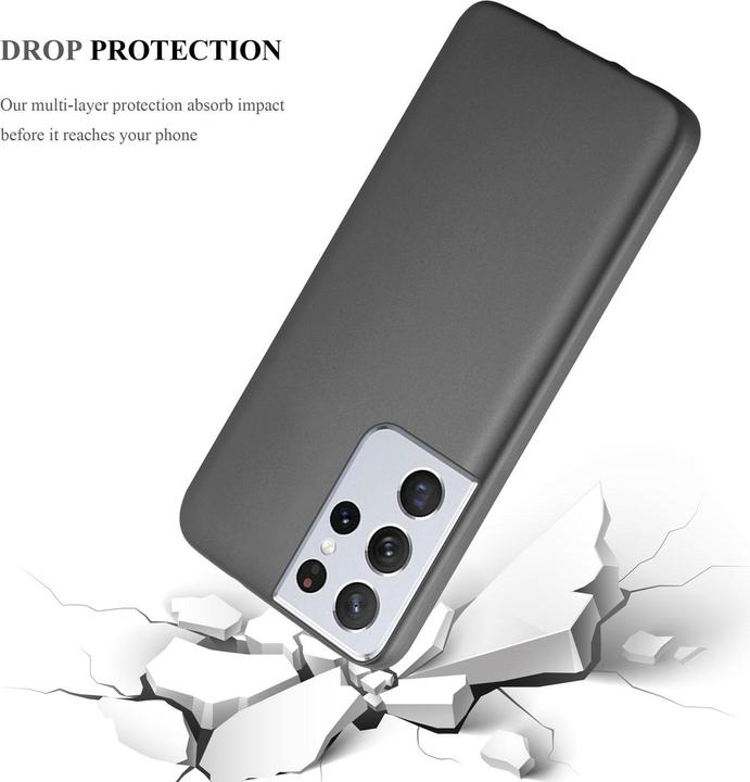 Actual product image Cadorabo TPU Matt Metallic Cover (Samsung Galaxy S21 Ultra)