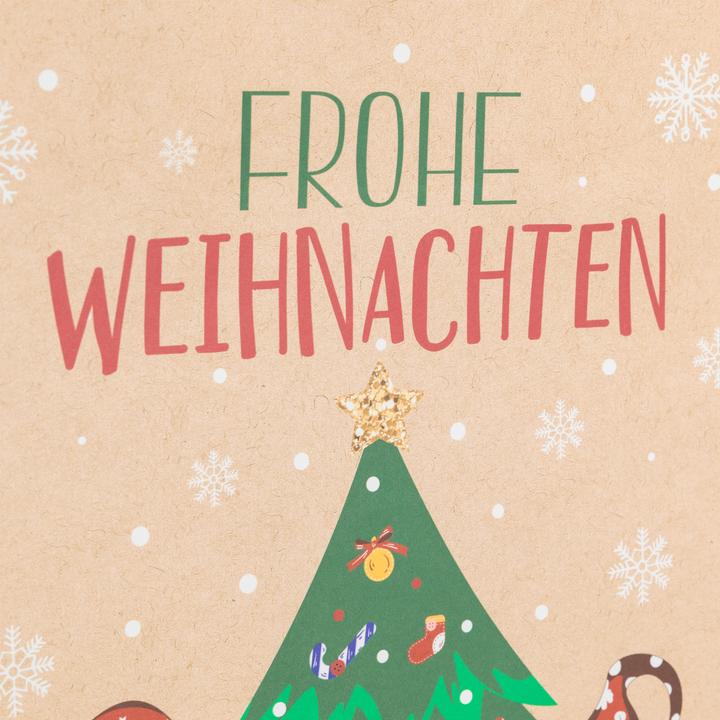 Produktbild Idena Geschenktasche Weihnachten Wichtel mehrfarbig 28x15x28cm (Geschenktüte)