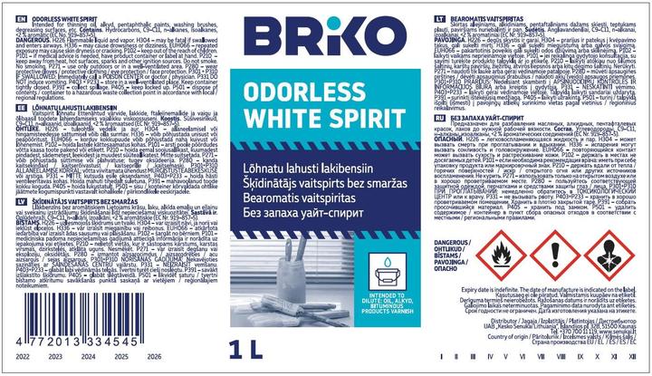 Produktbild Briko White Spirit Odorless 1l (1000 ml)