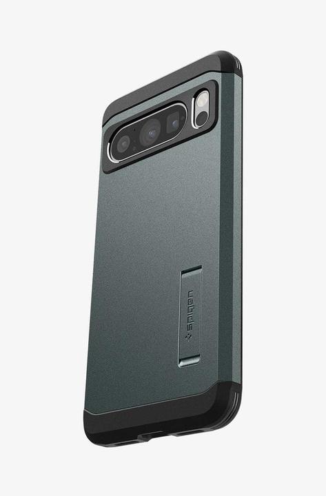 Actual product image Spigen Google Pixel 8 Pro Case Tough Armor Abyss Green (Google Pixel 8 Pro)