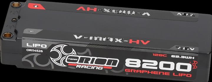 Team Orion V-Max-HV Graphene Tech 8200 7.6V 2S 128C (7.60 V, 8200 mAh)
