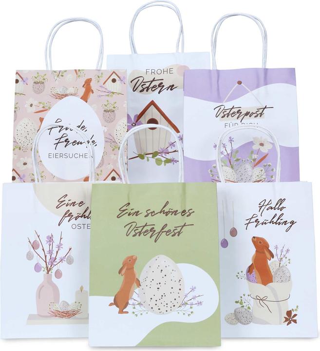 Actual product image Papierdrachen XXL Easter gift bags (Gift bag, 6 x)