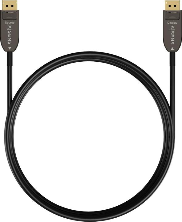 Produktbild Aisens CABLE DISPLAYPORT 1.4 AOC 20M NEGRO - Kabel - Digital/Display/Video (20 m, DisplayPort)