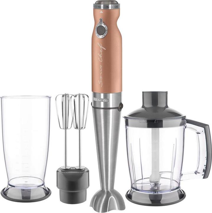 Produktbild Sencor Mixer Halbautomatischer Mixer 4in1 SHB 5606GD-EUE3 Leistung 1200W, Titanuim Quad