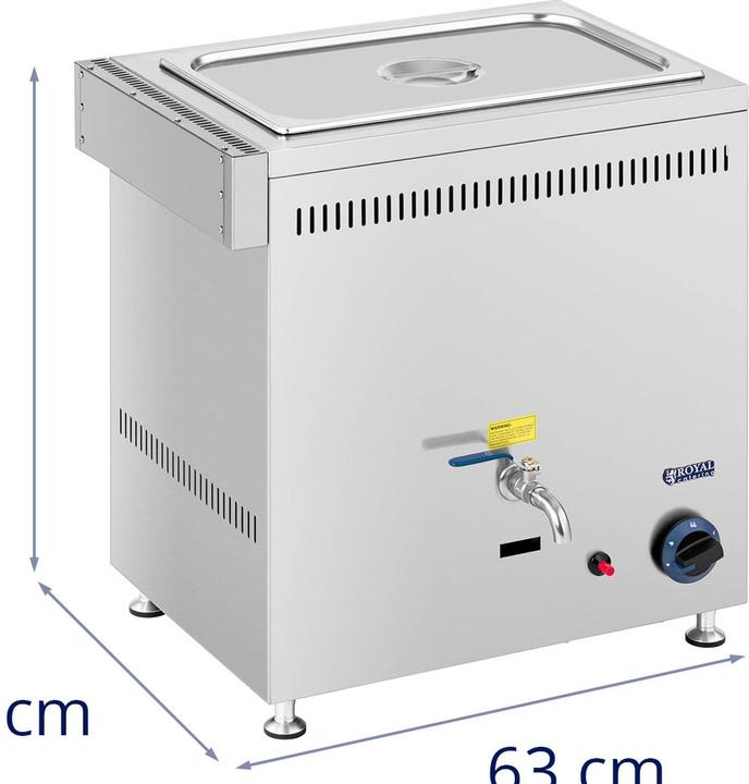 Produktbild Royal Catering Gas Bain Marie 3300 W 1 GN Gastronomiebehälter Bain-Marie RC-BMG6020E