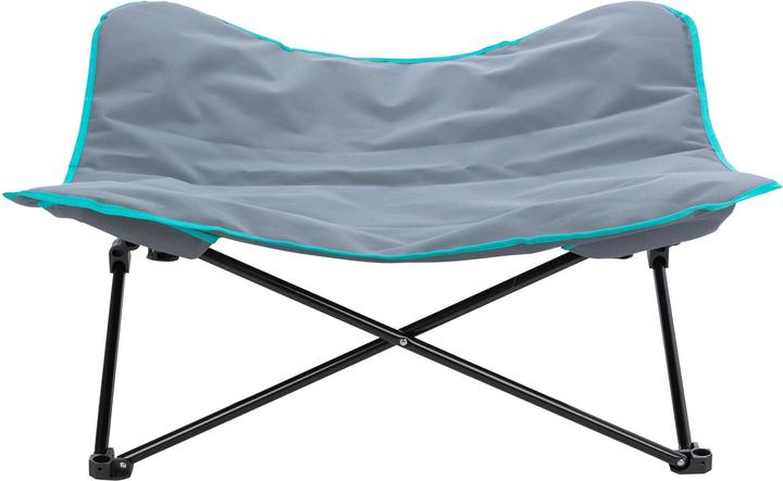 Produktbild Trixie Camping-Bett, bis 35 kg, 88 x 32 cm, Dunkelgrau/Petrol (Hund)