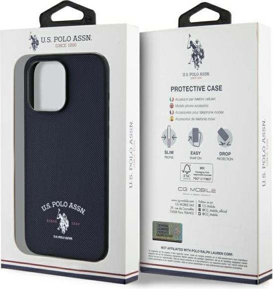 Immagine prodotto U.S. Polo US Polo USHCP15XPARV iPhone 15 Pro Max 6.7 Navy Stampato DH Logo (Apple iPhone 15 Pro Max)