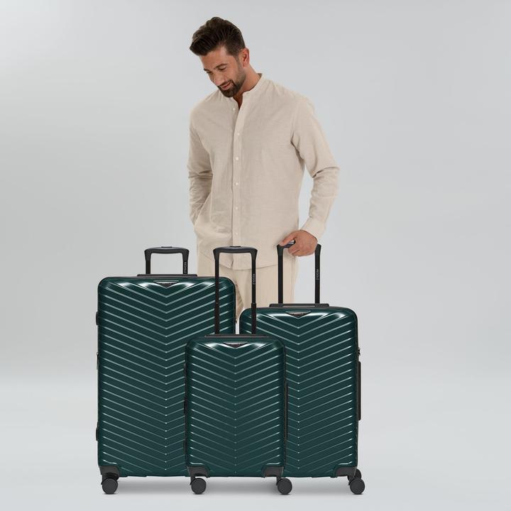 Actual product image Redolz Essentials 18 4 Rollen Kofferset 3-teilig mit Dehnfalte (226 l, XL (from 140l))