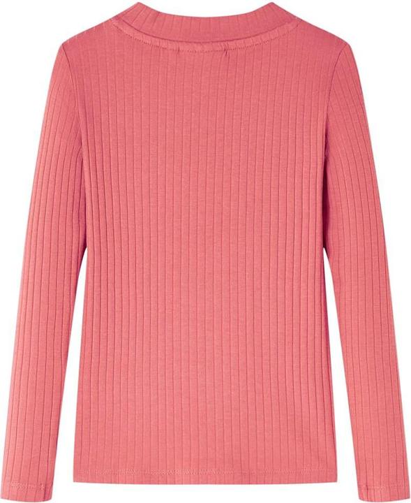 VidaXL Kinder-Langarmshirt Altrosa 128,Material: 95 % Baumwolle. 5 (128)