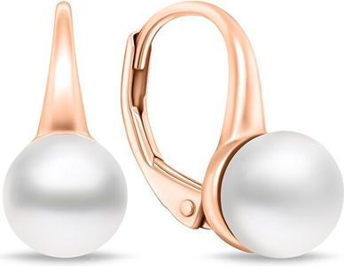 Brilio Silver - Bronze pearl earrings EA938R