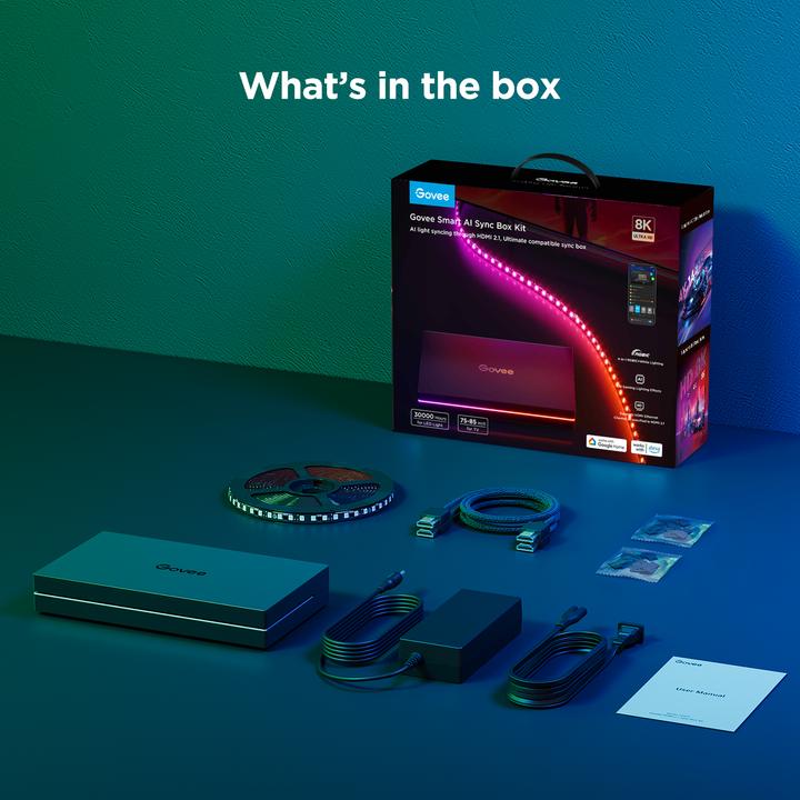 Actual product image Govee AI Sync Box Kit 55-65 (RGBIC, 27.50 cm, Indoor)