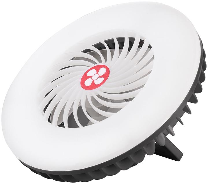Produktbild Semptec 3in1-Akku-Camping-LED-Licht und Ventilator, USB-Powerbank