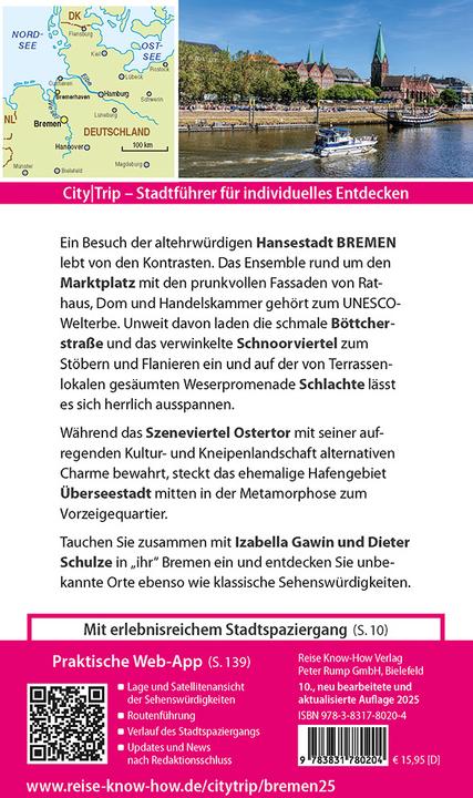 Produktbild CityTrip Bremen mit Überseestadt und Bremerhaven (Deutsch, Izabella Gawin, Dieter Schulze, 2025)