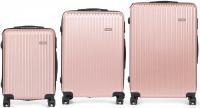 Image du produit Arte Regal set 3 valises valise ruban abs rose