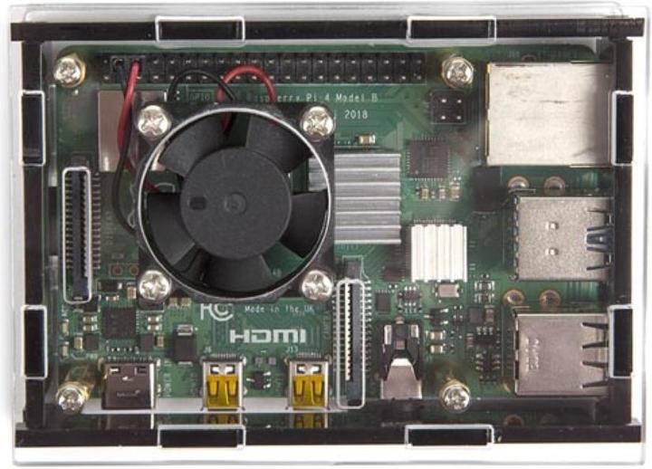 Produktbild Whadda Gehäuse Transparent Case Für Raspberry PI 4