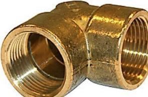 Aalberts Vinkel brass 90° socket/sleeve 2" (Angled connection)