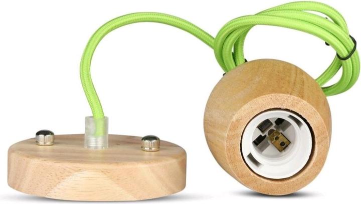 Image du produit V-TAC VT7778GN Bois Lampe à suspendre Vert Câble (E27)