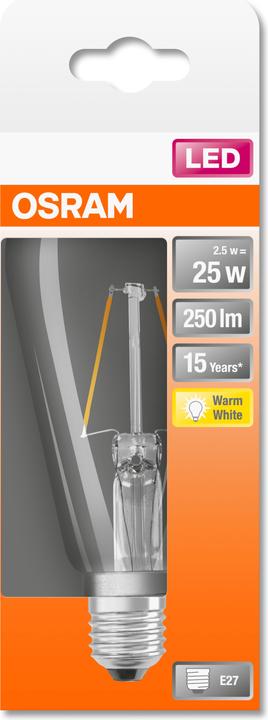 Produktbild Osram Led Retrofit Classic St (E27, 2.50 W, 250 lm, 6 x, F)