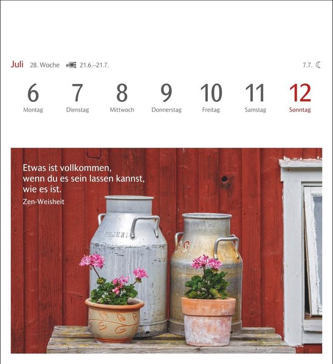 Produktbild Harenberg Momente des Glücks Postkartenkalender 2026 - Wochenkalender mit Zitaten, mit 53 Postkarte (Harter Einband, Deutsch)