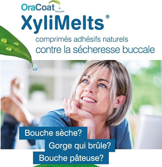 Actual product image Xylimelts Hafttabletten gegen Mundtrockenheit milde Minze (40 x, 270 ml, 59 g)