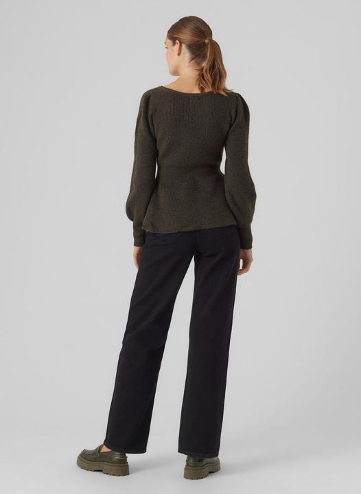 Immagine prodotto Vero Moda VMFLAVOUR LS PEPLUM PULLOVER GA EXC Maglione lavorato a maglia (XS)
