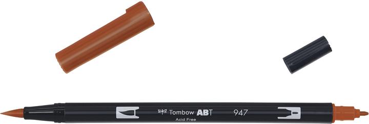 Tombow Stylo brosse double ABT (Marron, 1 x)