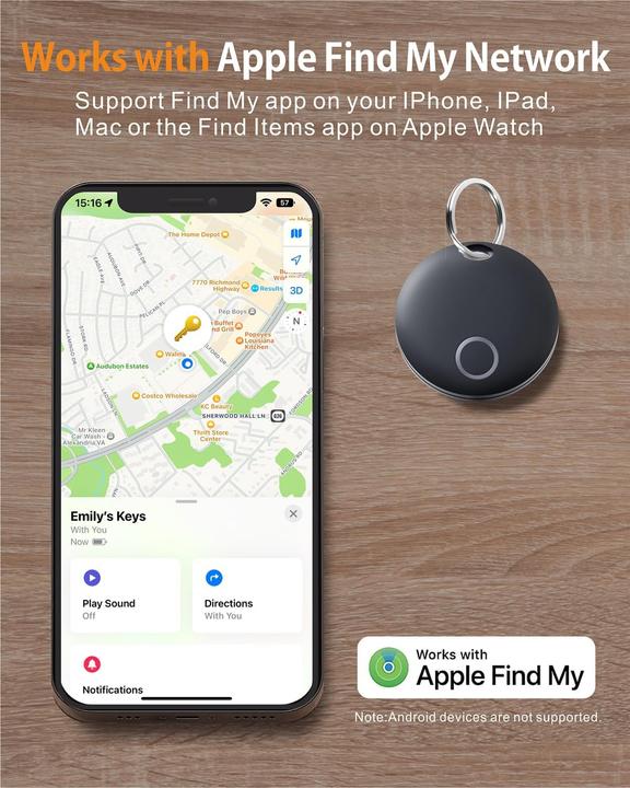 Image du produit Reyke 4er-Pack Smart Tag Pro - Koffer- und Schlüsselfinder (Apple)