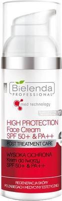 Bielenda PROFESSIONAL High Protection Face Cream SPF50+ krem do twarzy regeneracja skóry po zabiegac (Sonnencreme Gesicht, SPF 50+, 50 ml)