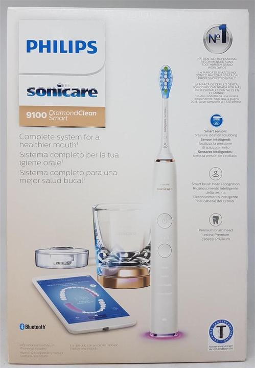 Actual product image Philips Sonicare HX9901/63 Sonicare Diamondclean Smart 9100 Electric Sonic Toothbrush, App, Rose Gold (Sonic toothbrush)