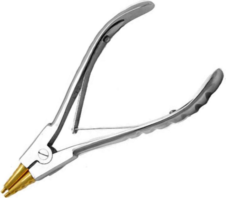 Star Piercing Mittlere Ring Öffnungszange (Nr. 6) mit Messingspitze (Chirurgenstahl 316L, Messing)