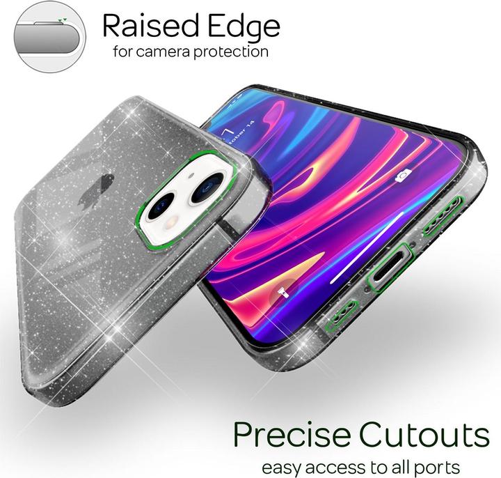 Produktbild Nalia Klare Glitzer Silikon Hülle (Apple iPhone 13)