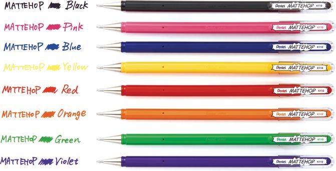 Actual product image Pentel Gel rollerball pen Mattehop (Orange, 1 x)