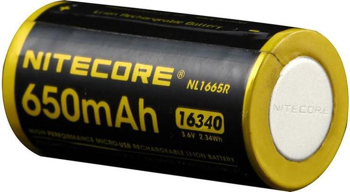Image du produit Nitecore Li-Ion Akku Typ 16340 - 650mAH - NL1665R