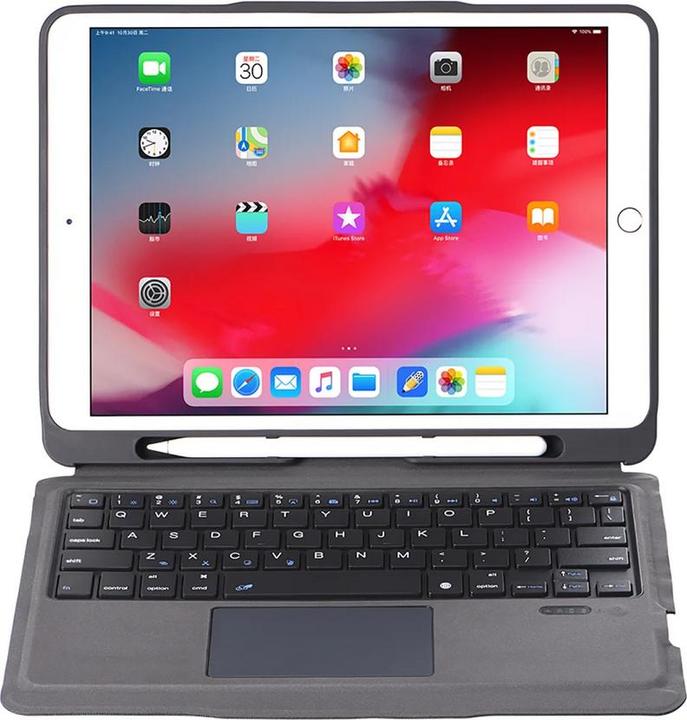 Actual product image 4smarts Keyboard Case Solid QWERTY Trackpad for Apple iPad 10.2 19/20 (DE, iPad)