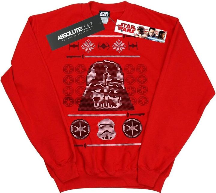 Produktbild Star Wars Christmas Vader Head Fair Isle Sweatshirt (4XL)