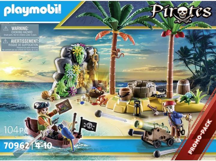 Actual product image Playmobil 70962 Pirate Treasure Island with Skeleton (70962, Playmobil Pirates)