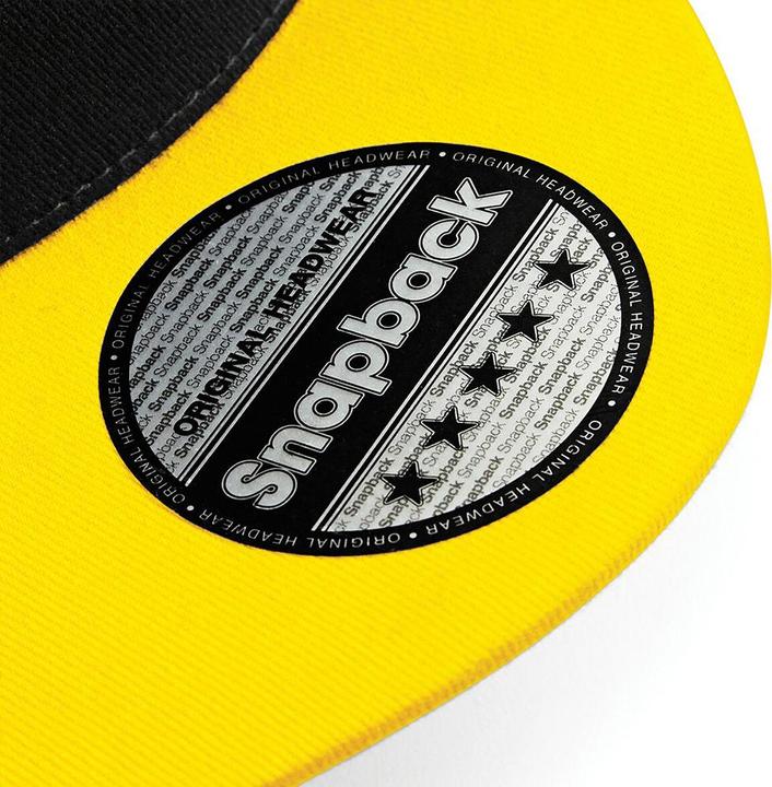 Produktbild Beechfield 5 Panel Kontrast Snapback Kappe (One Size)
