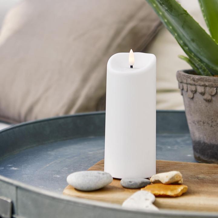 Produktbild Star Trading LED-Kerze Pillar Flamme 7.5 cm x 18 cm, Weiss (1 x)