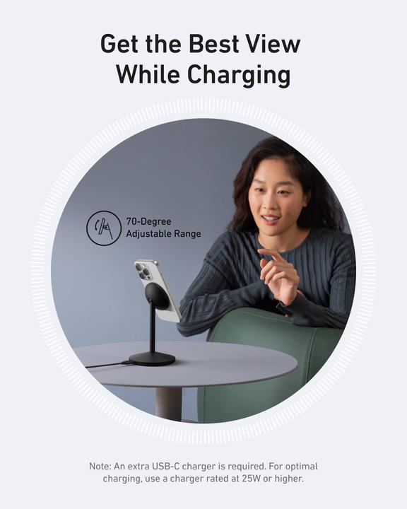 Image du produit Anker MagGo Wireless Charger Stand noir (15 W)