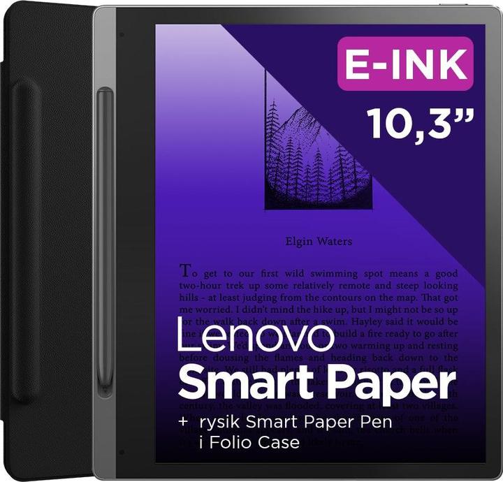 Actual product image Lenovo Smart Paper (WLAN only, 10.30", 64 GB, storm grey)