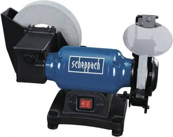 Image du produit Scheppach SZLIFIERKA STOŁOWA Z LAMPKĄ 200mm BG200 (Meuleuse d'établi, 550 W)