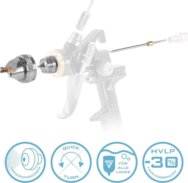 Actual product image Stahlwerk HVLP spray gun SG-600 ST 1.4 mm nozzle 600 ml flow cup